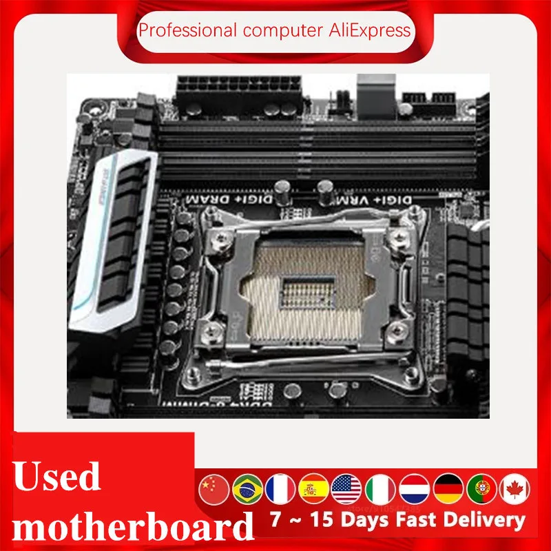 Imagem -05 - Placa-mãe de Mesa Original Usada para Asus X99-pro Usb 3.1 X99m Soquete 2011 Lga 2011 Core i7 Lga2011 v3 Ddr3