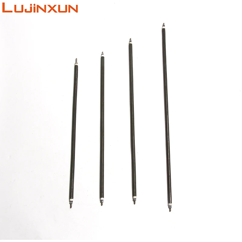 LUJINXUN 220V Electrical Oven Straight Tubular Heating Element 6.6mm Air Spare Resistance Flexible Heater 300w 400w 500W 2PCS