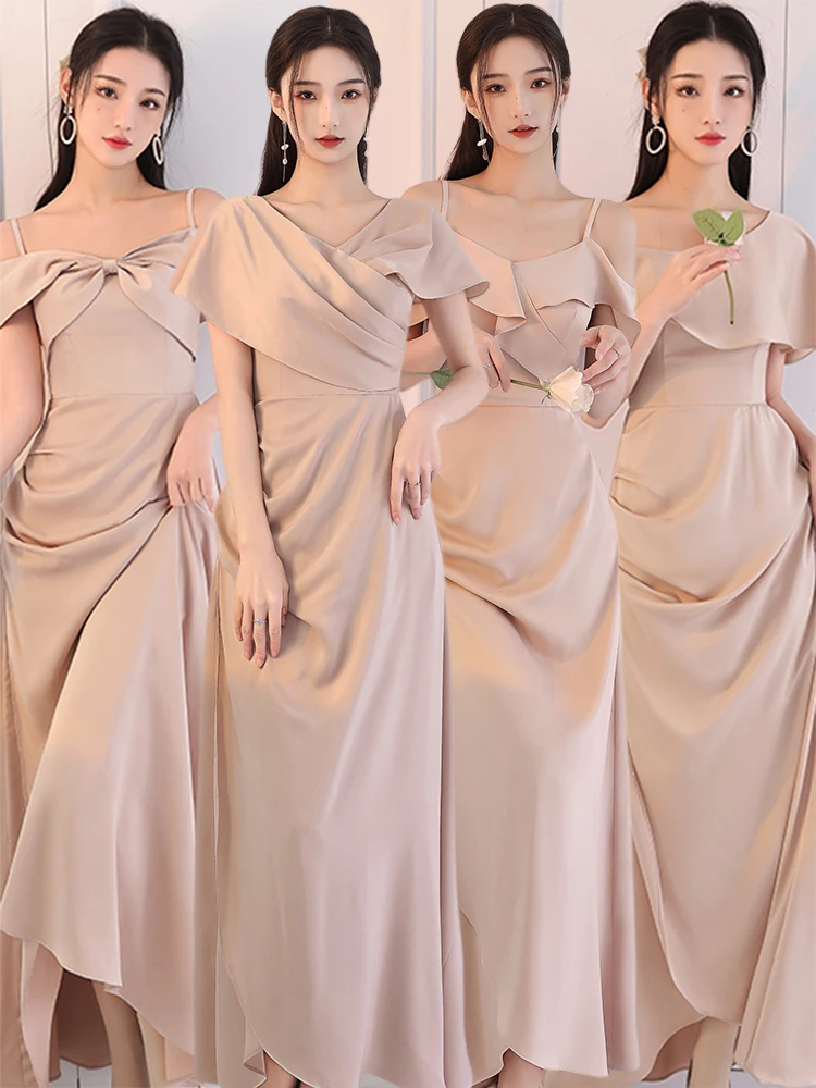 

Свадебное платье из атласа для женщин: модная сенсация, юбка миди с завышенной талией, простой фасон для повседневной носки