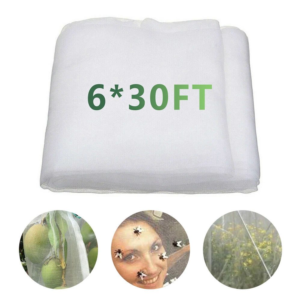 

Practical 60 Mesh Greenhouse Anti Insect Pest Net Multi-functional Classic Garden Plant Protection Cover Netting