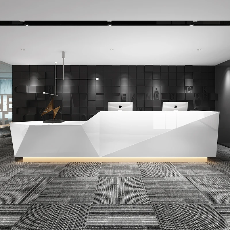 

Painting Company Reception Desks Training Education Institution Office Counter Hotel Bar Checkout Page Rezeption Theke Furniture