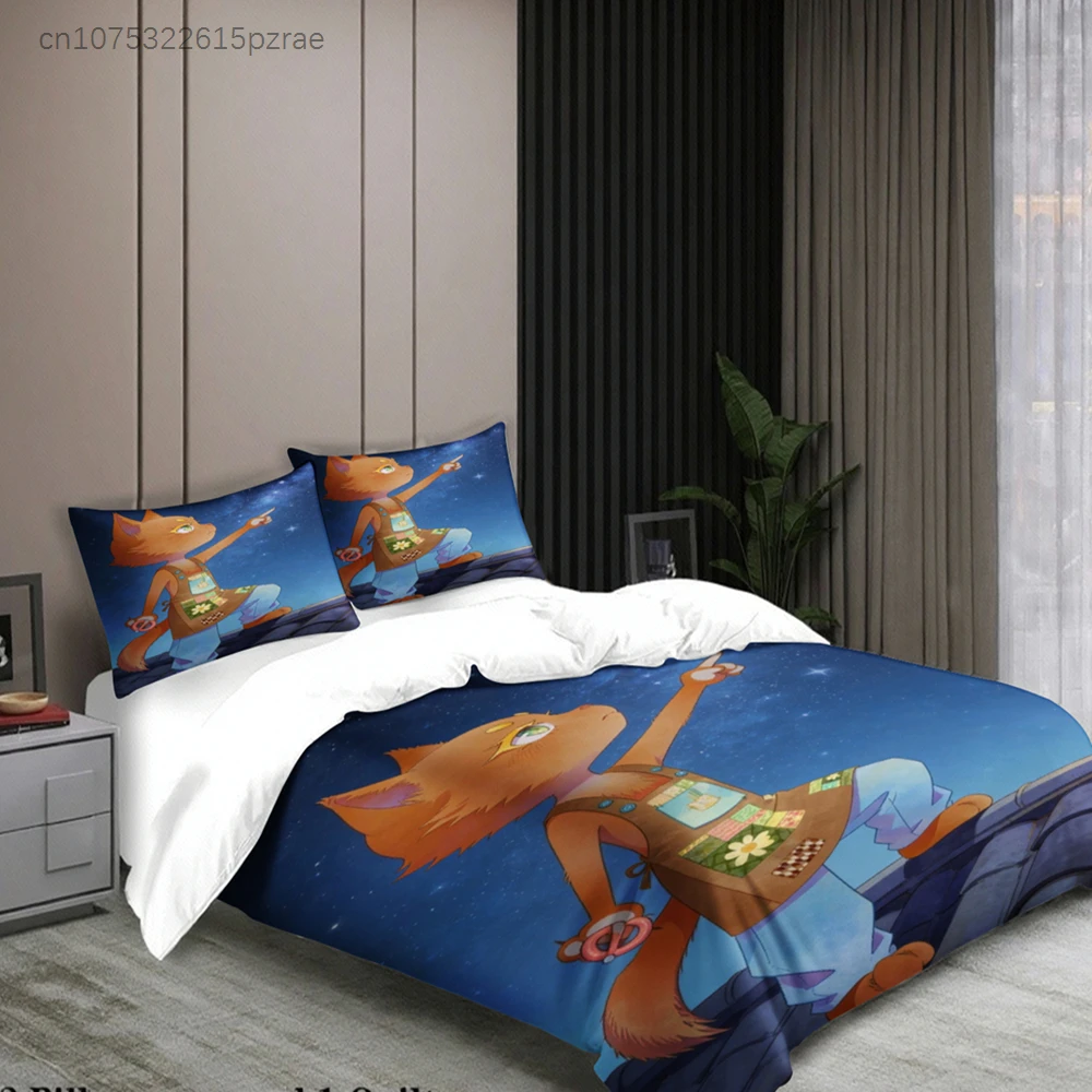 Softville Cozy Town Cute Fern The Quilt Fox Bedding Set With Duvet Cover & Pillowcase For Children's Bedroom Decor