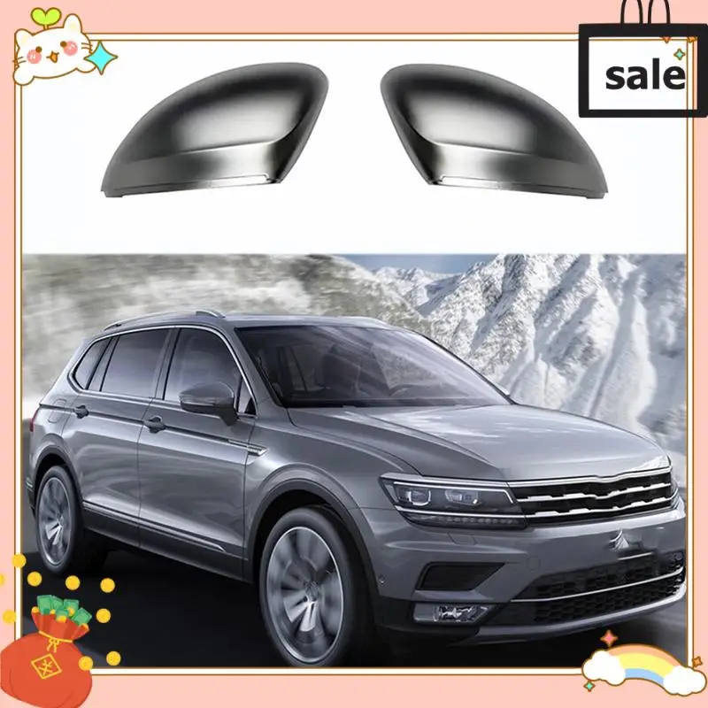 

NEW-1Pair Car Baked Black Rear View Mirror Cover For 2017-2020 VW Tiguan Allspace Rearview Mirror Housing Modified Pieces Parts