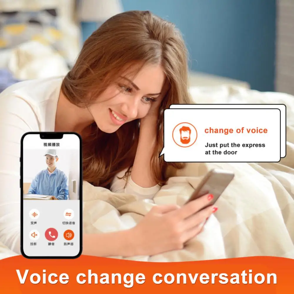 Vision Video Intercom Door Bell Wireless Doorbell Night Vision Intercom Real Time Video Call Voice Change Tuya Smart Door Camera