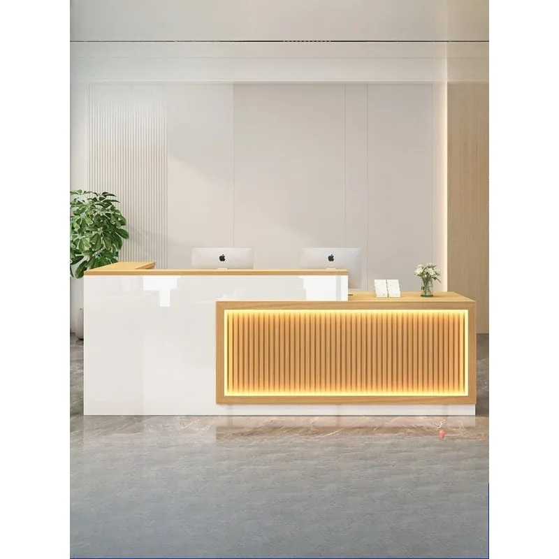 

Checkout page Bar Clothing Store Simple Modern Light Luxury Beauty Salon Hotel Front Desk Company Counter Reception Desk
