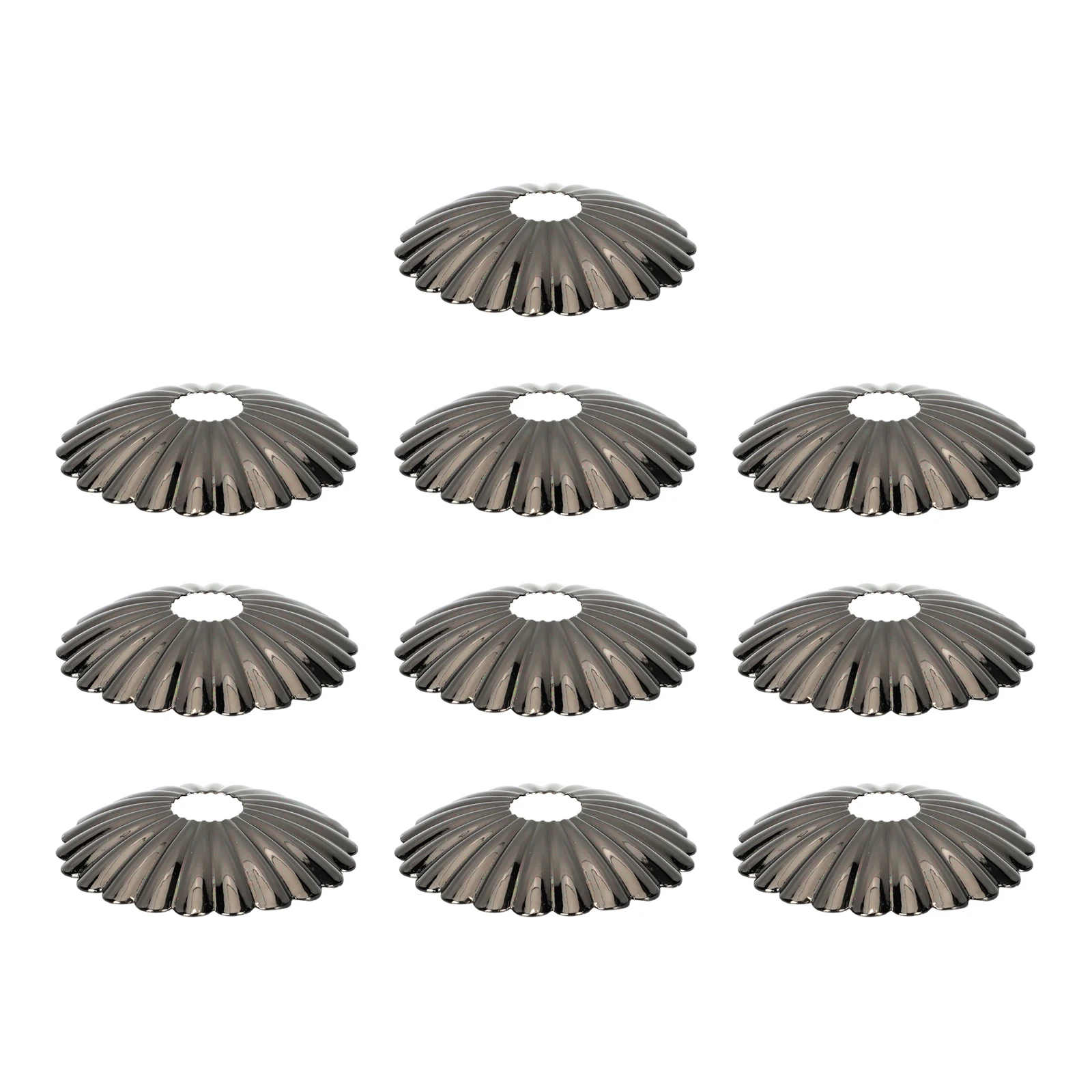 

10Pcs Lamp Cover Case Iron Flower Shaped Light Cover Durable Tabletop Lamp Gasket for Living Room Decoration Light Decoration