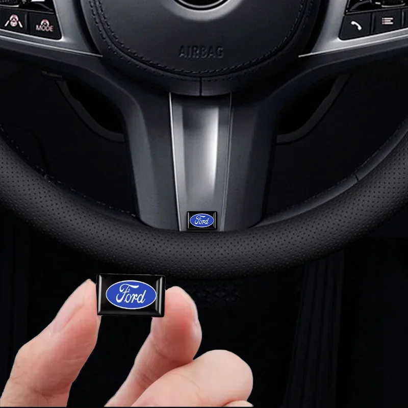 

10Pcs 3D Epoxy Car Exterior Interior Decor Sticker For Ford ST Line Focus Mustang Fiesta Puma Ranger MK7 Badge Decal Accessories