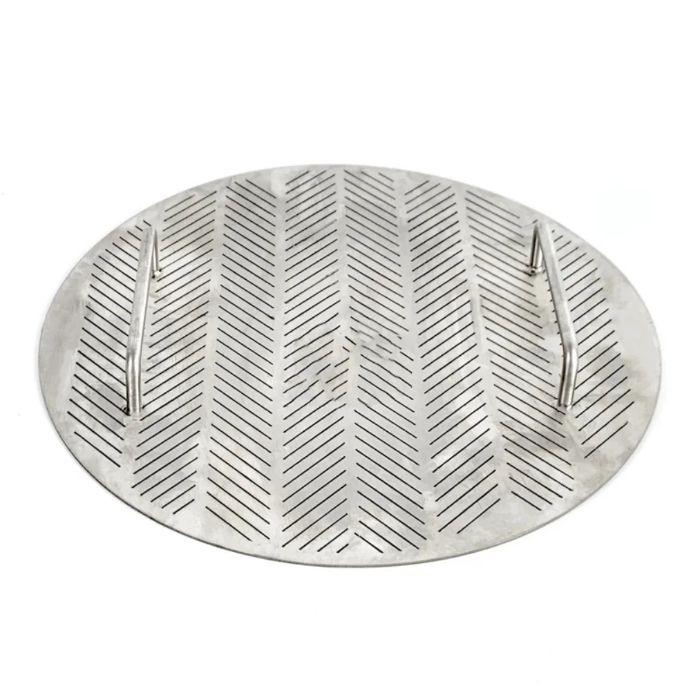 

False bottom OD346mm , Filter, Home brewery, Stainless steel 304 , 2mm thickness , Gap Size 0.7mm,with two handles