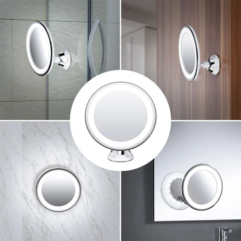 【rEduction-de-prix】miroir-de-maquillage-portable-avec-lumiere-led-ventouse-360°-°-miroir-rotatif-pour-le-maquillage-pour-la-maison-le-bureau-la-salle-de-bain-les-voyages