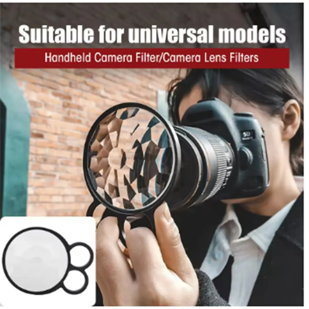 Camera Lens Filters Handheld Camera Filter 77mm Kaleidoscope Special Effects Lens Photography Accessories