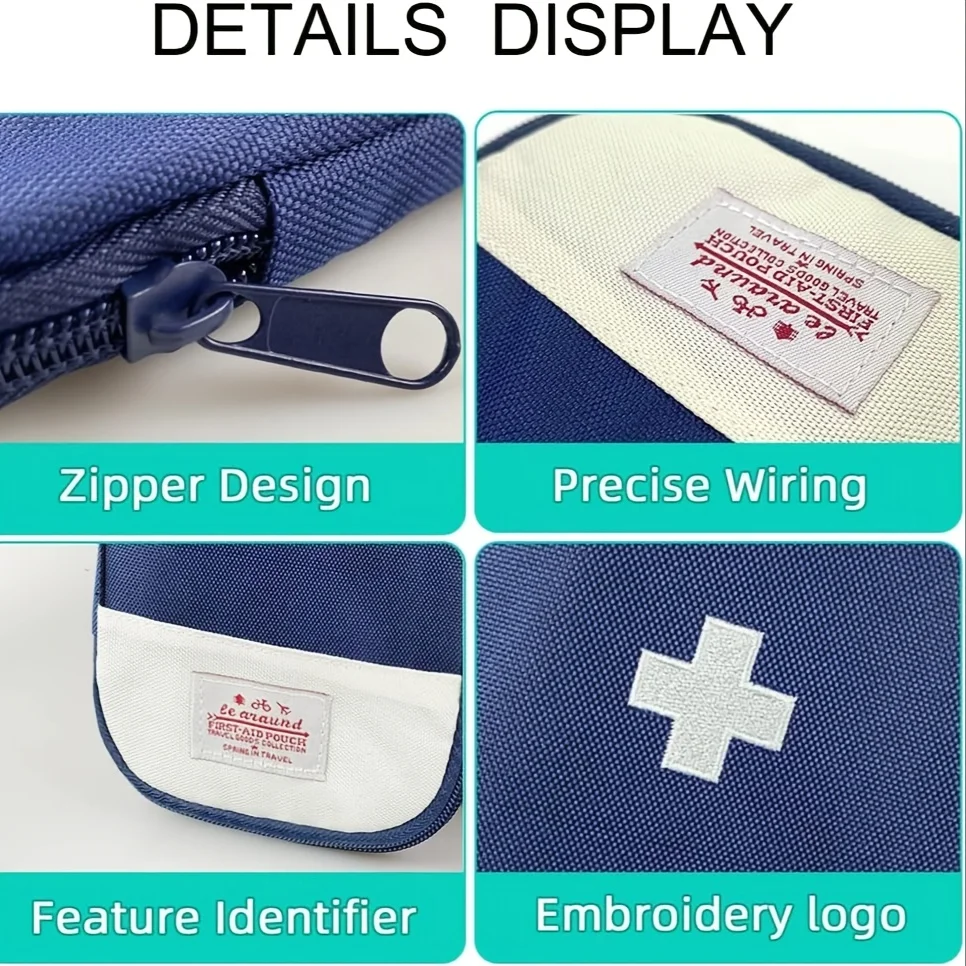 مجموعة الإسعافات الأولية خفيفة الوزن ومحمولة للسفر والمنزل والمكتب والسيارة والتخييم والمشي لمسافات طويلة - هدية مثالية للجميع في الهواء الطلق #5