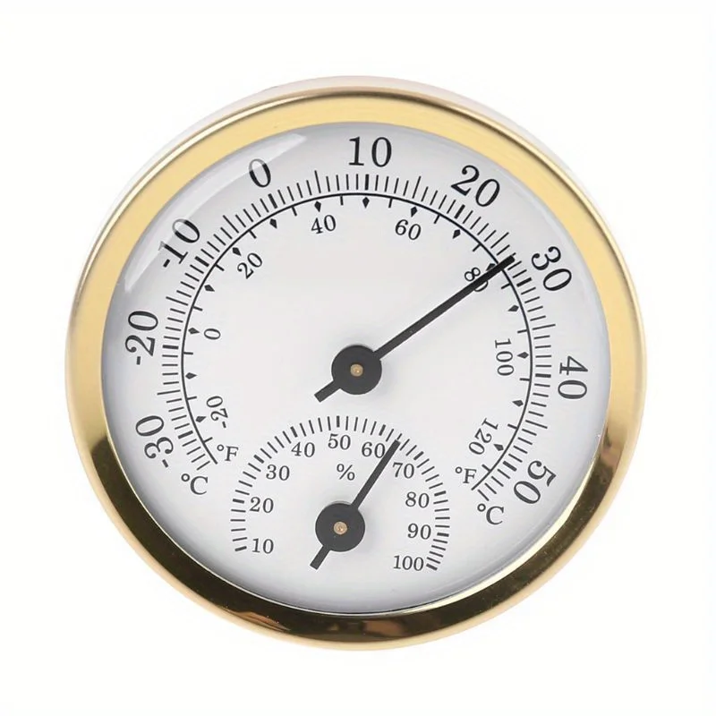 1/2Pcs 2 in 1 Thermometer Hygrometer Wall Mounted Mechanical Analog Temperature Gauge Humidity Meter
