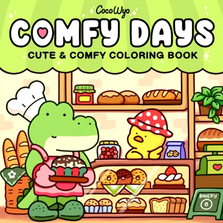 Halloween Coloring Book COZY FRIENDS Coloring Book For Adults And Teens Featuring Adorable Creepy Creatures for Halloween Gifts