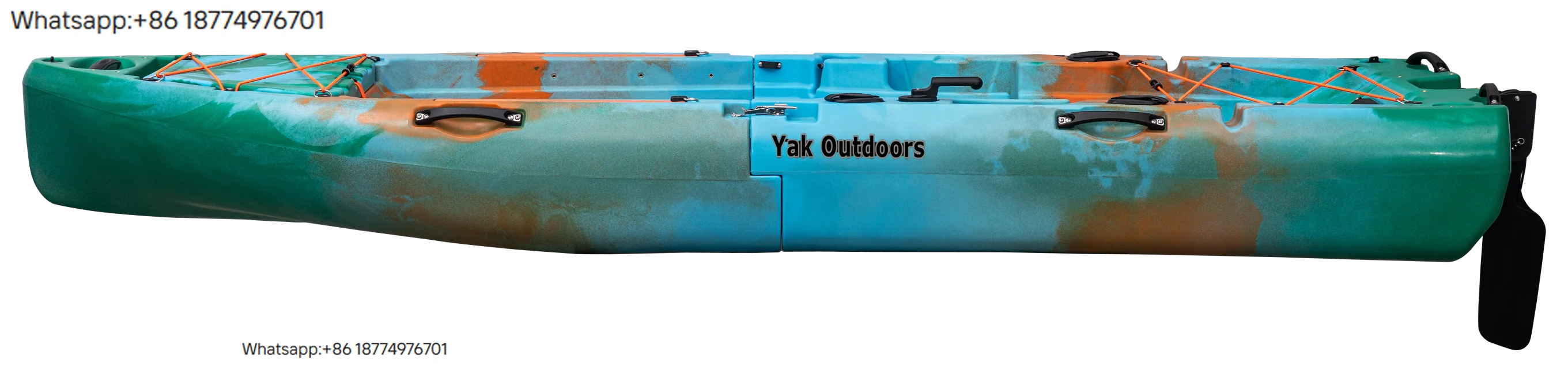 Compact 2.1-3m Length 2/3 Person Fishing Ka with Pedal Drive HDPE Material Surf Application