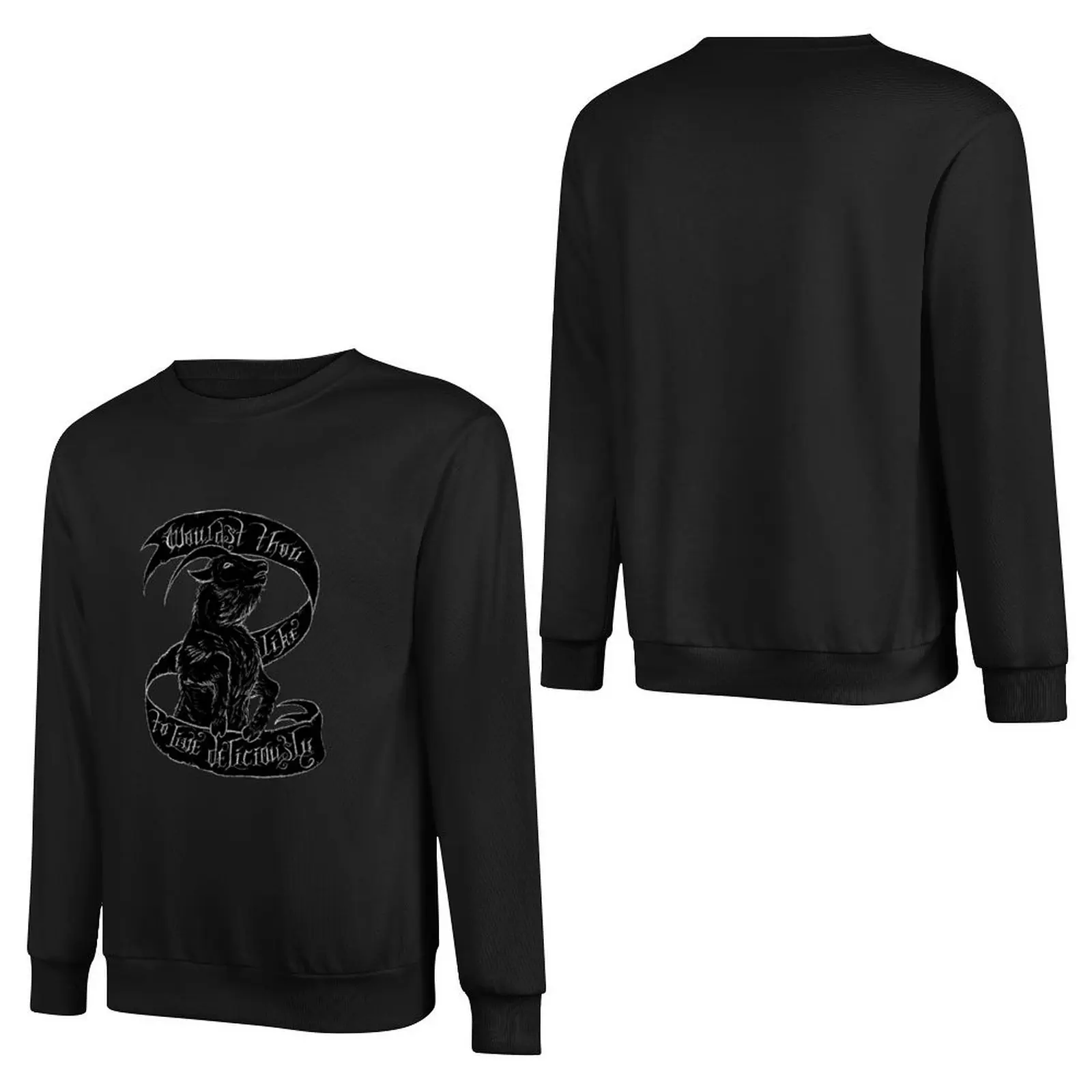 Black Phillip Pullover Hoodie men clothes korean clothes winter clothes new sweatshirt