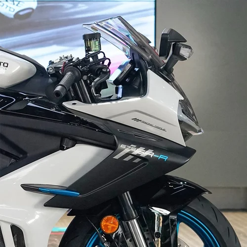 Imagen 2 del producto Para CFMOTO 675SR-R 675SR 675 cubierta Original de faro delantero de motocicleta CF650-10 cubierta Deflector cubierta frontal accesorios de plástico