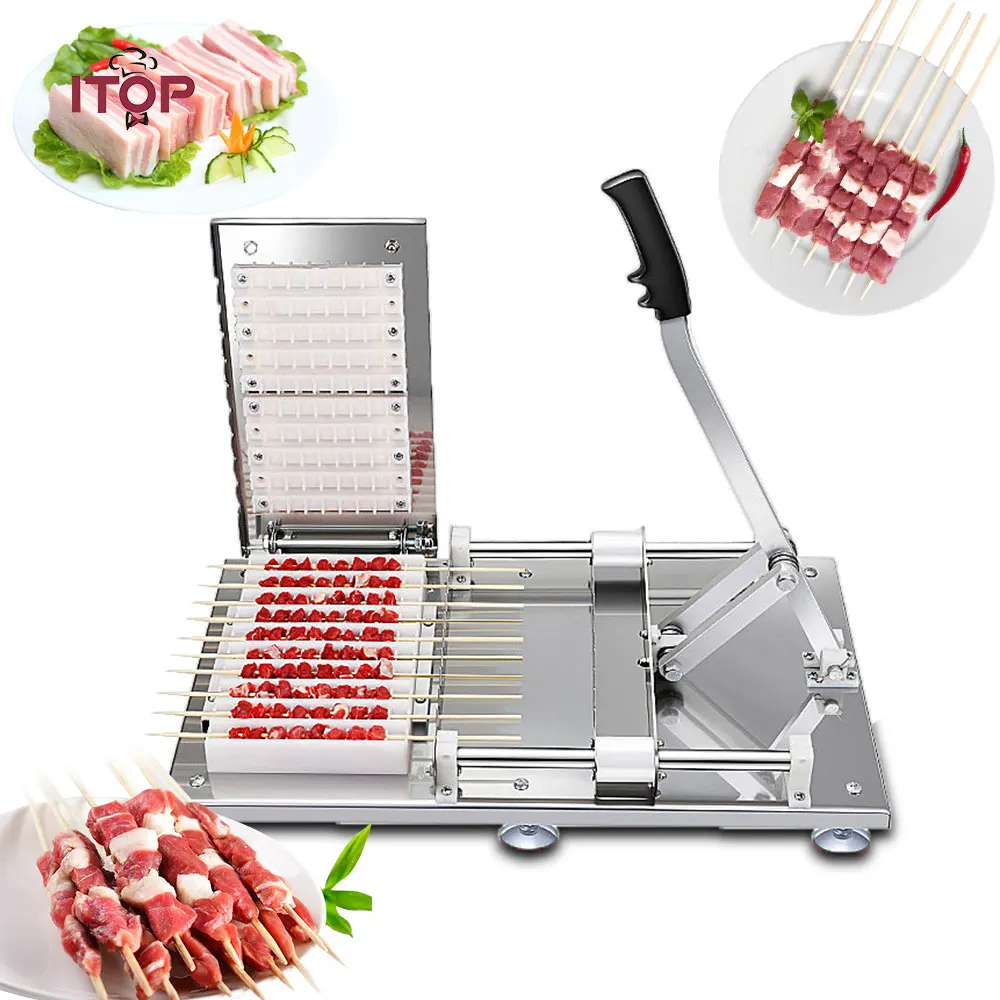 

ITOP BBQ Semi-automatic Meat String Machine Barbecue Skewer Tools Skewers Stringing Machine Grill Barbecue Kitchen Accessories