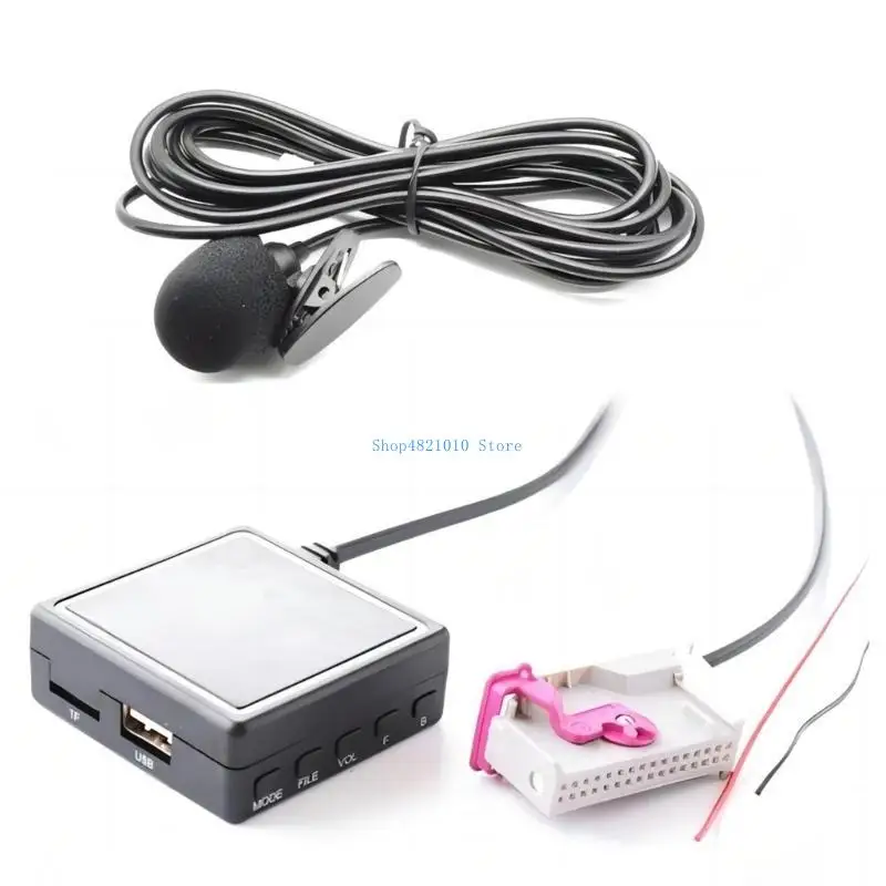 T3LF Auto RNSE 32Pin Bluetooth-compatible Microphone Receiver Car AUX Adapter