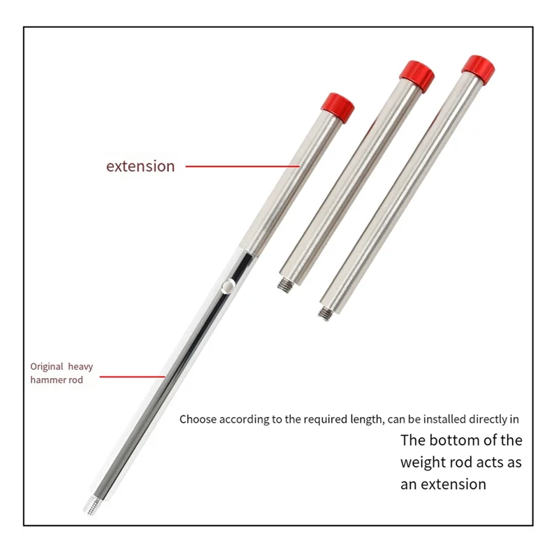 

Weighting Rod Extension Rod Double Thread 12Mm 16Mm Forsagti AZGTI XYGTI Telescope Accessories