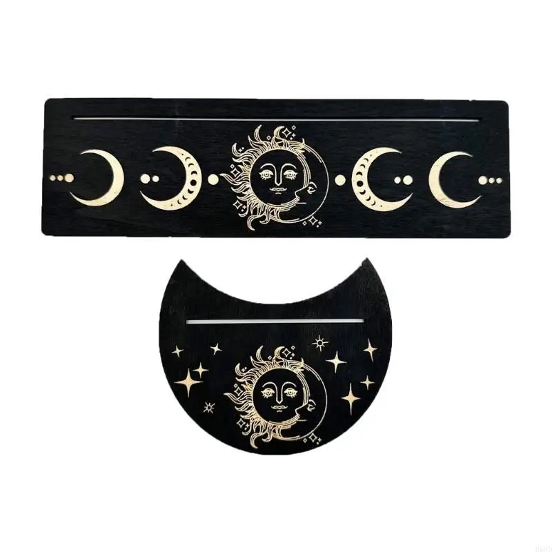 Moon Phases Tarot Altar Stand Holder Witch Divinations Tarot Cards Display Base 