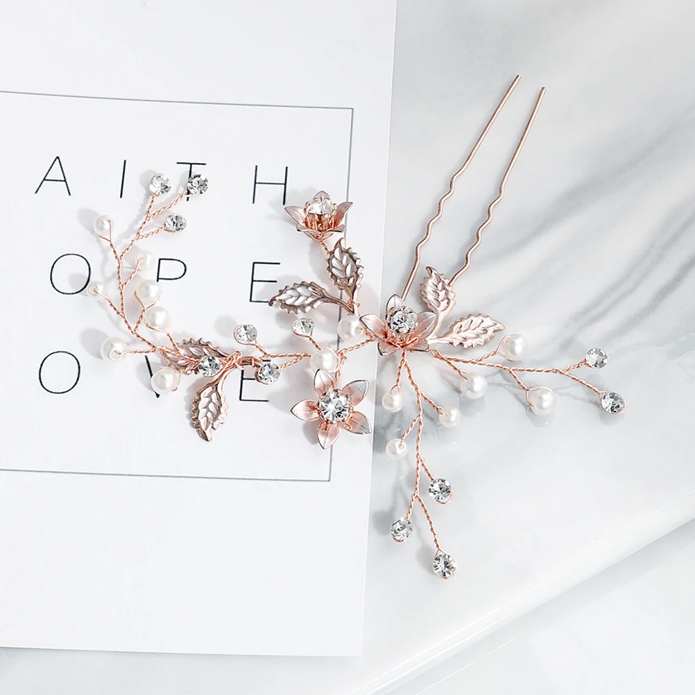 

Pearl Hairpins Elegant U Shaped Clips Safe Durable Decorative Accessories Daily Haircuts Bridal Gifts Women Girls Brides