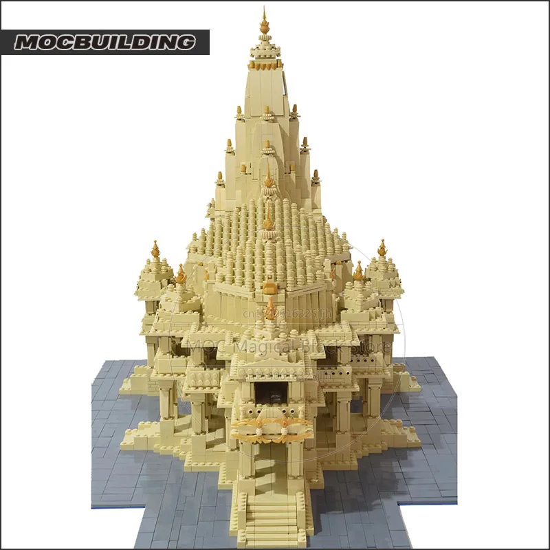 MOC-décennie s de Construction de Temple Célèbre, Architecture, Château, Technologie, Briques, Bricolage, Collection d'Assemblage, Modèle d'Affichage, Jouets, Cadeaux de Noël