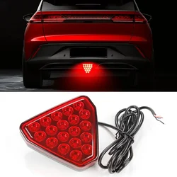 19LED Brake Signal Light F1 Triangle Style Sport Car Rear Third Brake Lights Auto Tail Warning Lamp Universal 12V For JDM BBA
