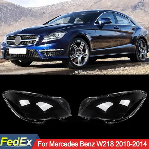 Front Lamp Shell For Mercedes Benz CLS Class W218 CLS350 CLS550 CLS500 2010-2014 Lampshade Headlight Lens Cover Clear Replace