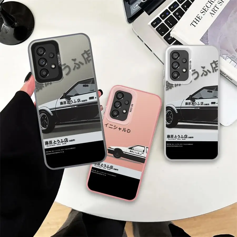 Soft Cover Phone Case For Samsung For Galaxy A17 A23 A32 A15 A14 A24 A13 A25 A12 A16 A34 Initial D Anime Car Cool