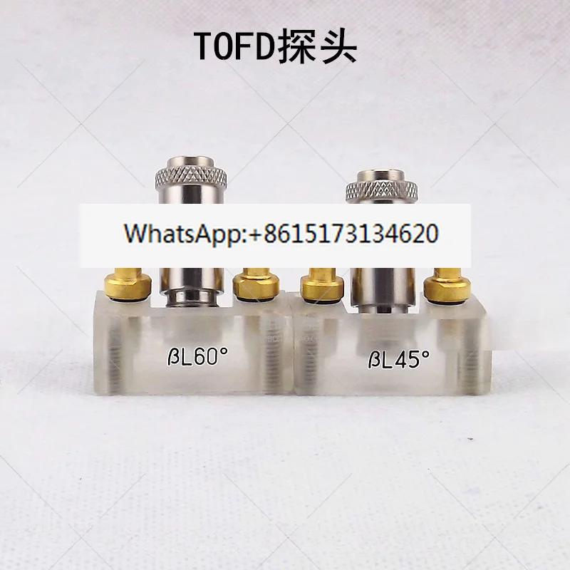 TOFD probe, weld inspection, ultrasonic flaw detector composite wafer oblique probe 45 ° 60 ° 70 °