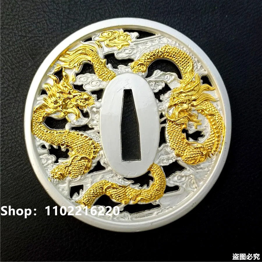 

Exquisite Alloy Tsuba Guard Handguard For Real Japan Japanese Katana Samurai Sword Fittings Parts Dragon Theme Very Beautiful