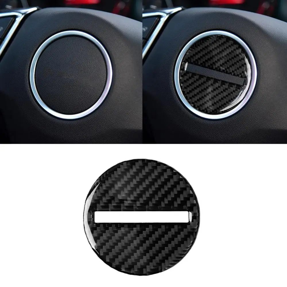 Steering Wheel Stickers For Chevrolet Camaro Accessories Universal Carbon Fiber Car Sticker Interior Accessoire Voiture