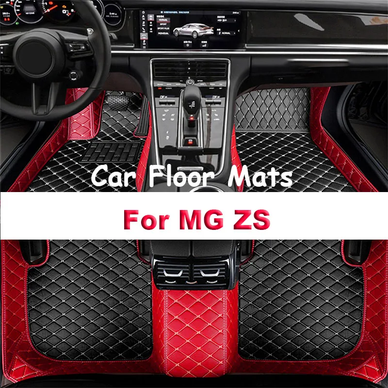 Non-hybrid Car Mats For MG ZS ZX ZST Astor ZS11 Crossover 2018~2022 Waterproof Floor Mats Push Button handbrake Car Accessories