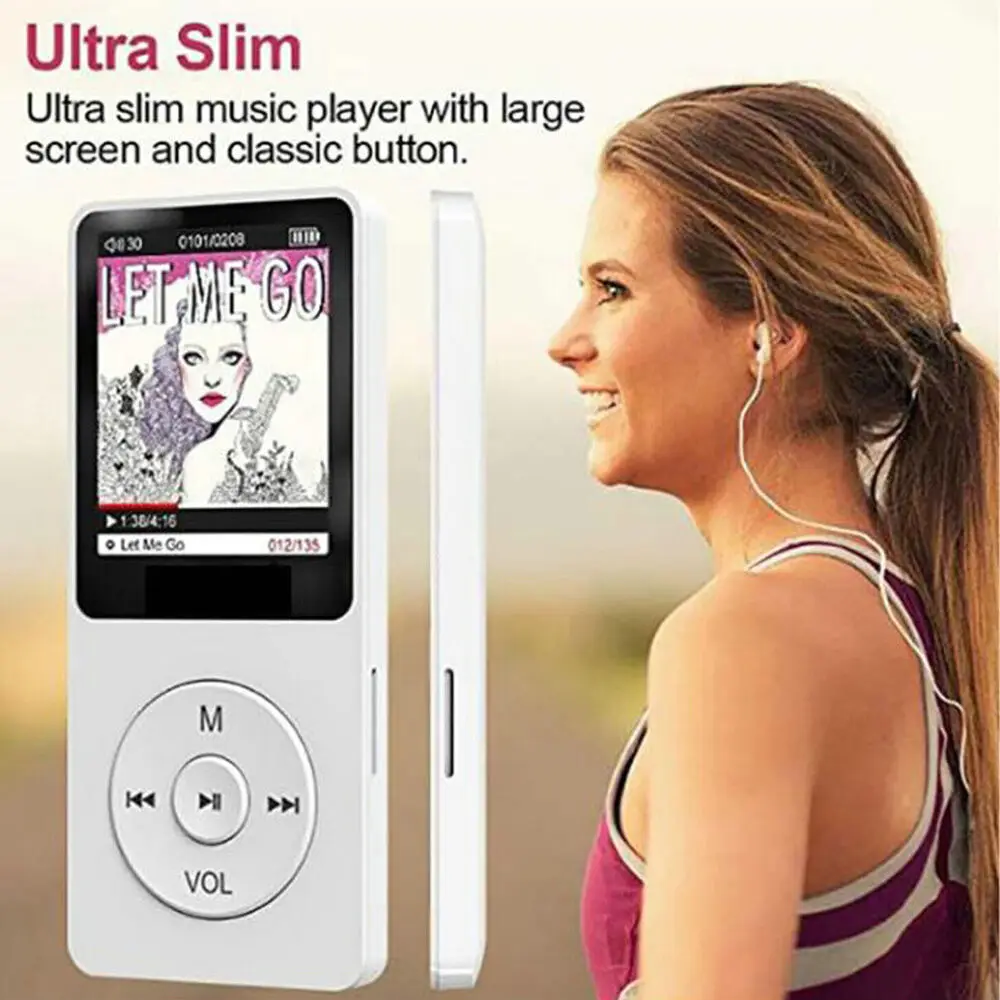 MP3 Player Outdoor Sports Fitness Mini Walkman Mp4/mp3 Support Bluetooth Lossless Music Player FM Radio Recorder Sport 128GB Hf