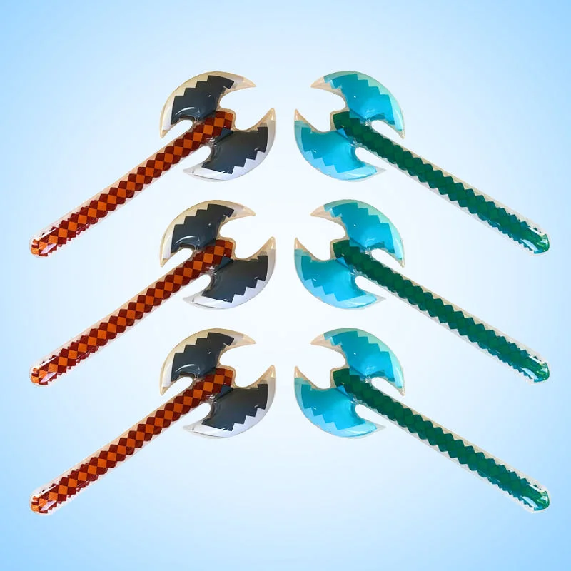 6Pcs/10Pcs Inflatable Sword Inflatable Axe Props Halloween, Carnival, Cosplay, Birthday Party Scene/Christmas Inflatable Party Supplies Inflatable Outdoor Holiday Decorations