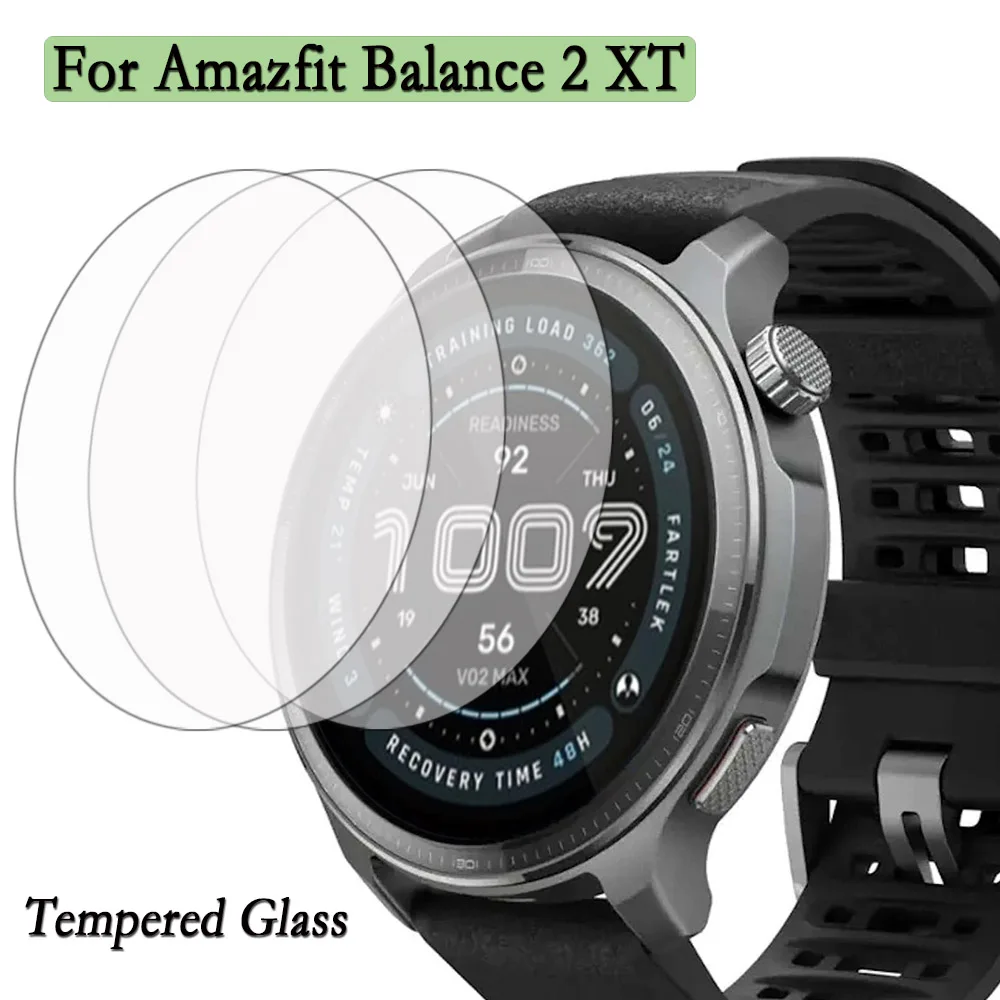 3pcs For Amazfit Balance 2 XT Tempered Glass Screen Protector Protective Film For Amazfit Balance 2XT Guard Anti Explosion Films
