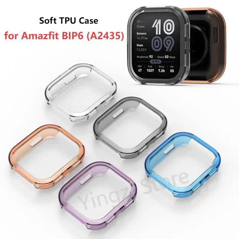 Мягкий полый чехол из ТПУ для Amazfit BIP 6 (A2435) Смарт-часы с ремешком-бампером, защитный чехол для Amazfit Bip6 (A2435) аксессуар