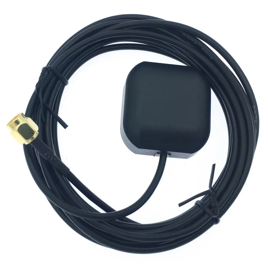 GPS L1&L5 dual-frequency high-precision External GNSS Navigation positioning antenna RG 174 3m cable SMA TNC BNC Connector 28DBI