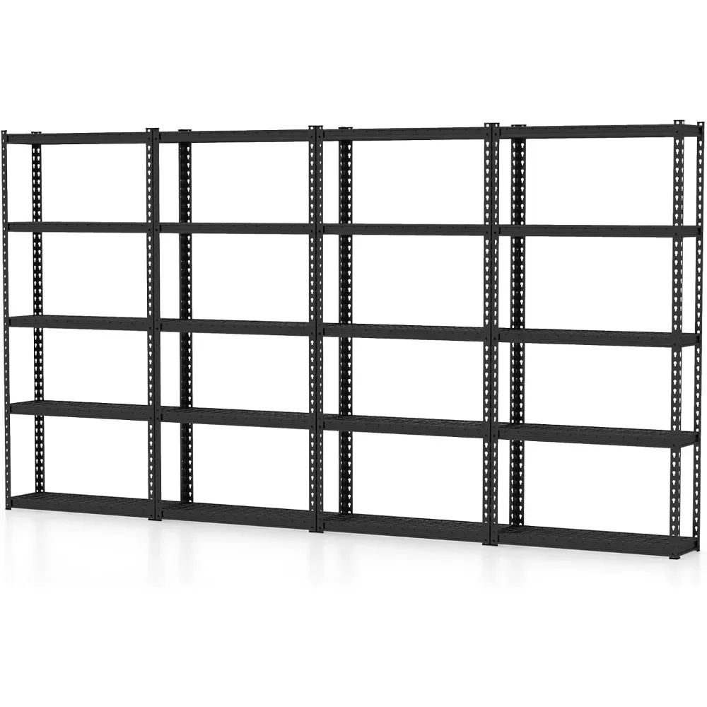 5-Tier Garage Storage Shelves, Heavy Duty Metal Storage Shelving Unit, Adjustable Utility Storage Rack, 35.5