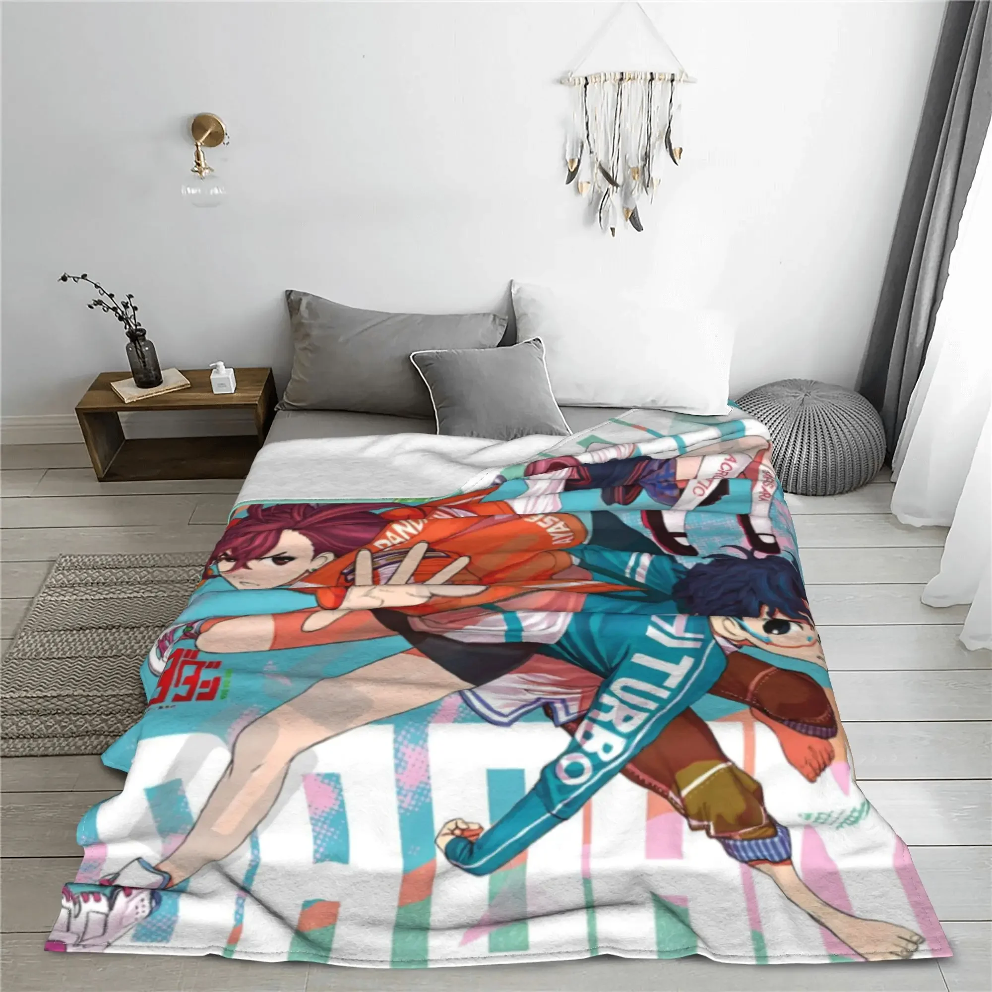 Hot Anime Dandadan Okarun Momo Blankets Coral Fleece Plush Anime Manga Takakura Ken  Soft Throw Blanket Outdoor Travel Sofa