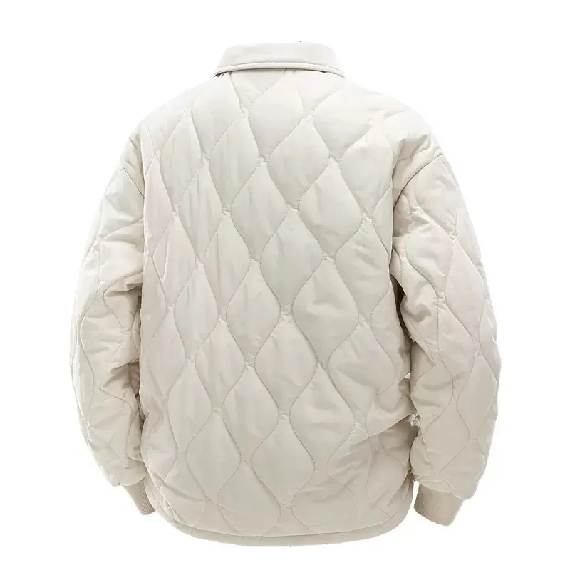 Giacca invernale di nuova tendenza della moda americana retrò spessa giacca di cotone calda da uomo casual sportiva allentata più giacca di alta qualità di grandi dimensioni