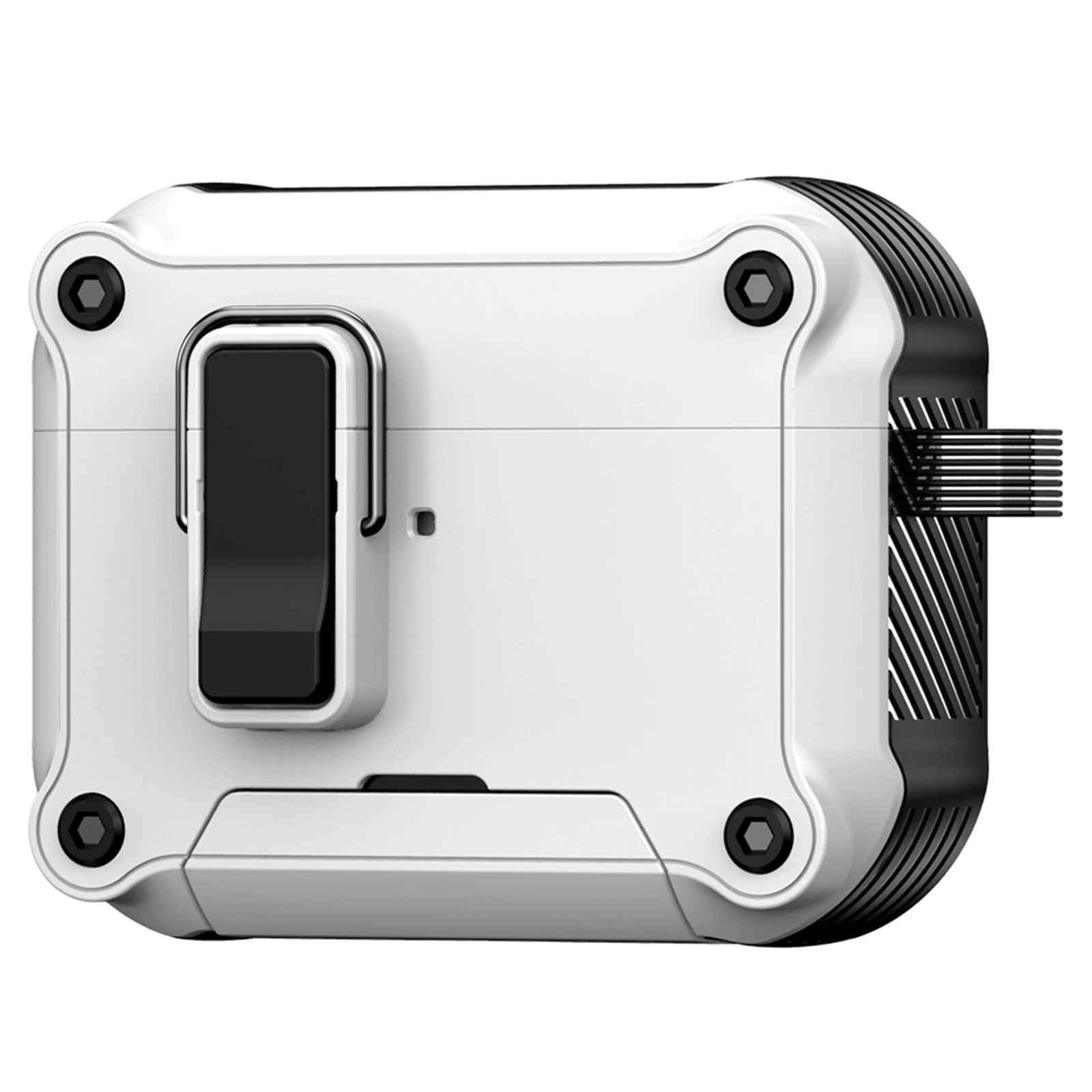 

Чехол для наушников AirPods Pro 2 с магнитной автоматической защелкой и подставкой для телефона - белый