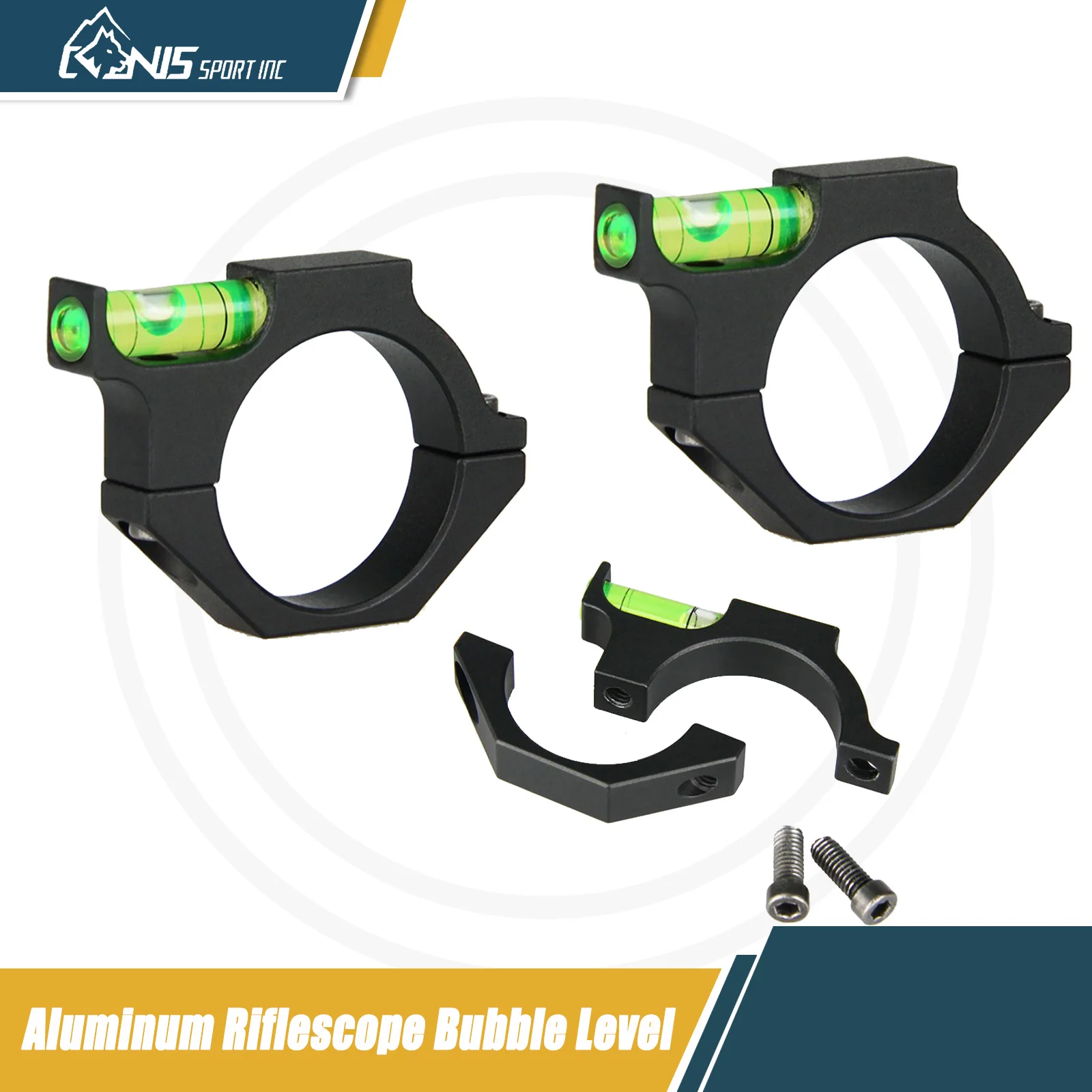 

CANIS SPORT INC Tactical Rifle Scope Level - Anti-Cant Bubble Kit for 25.4/30mm Rings & 20mm Picatinny Rails (Hunting/Shooting)