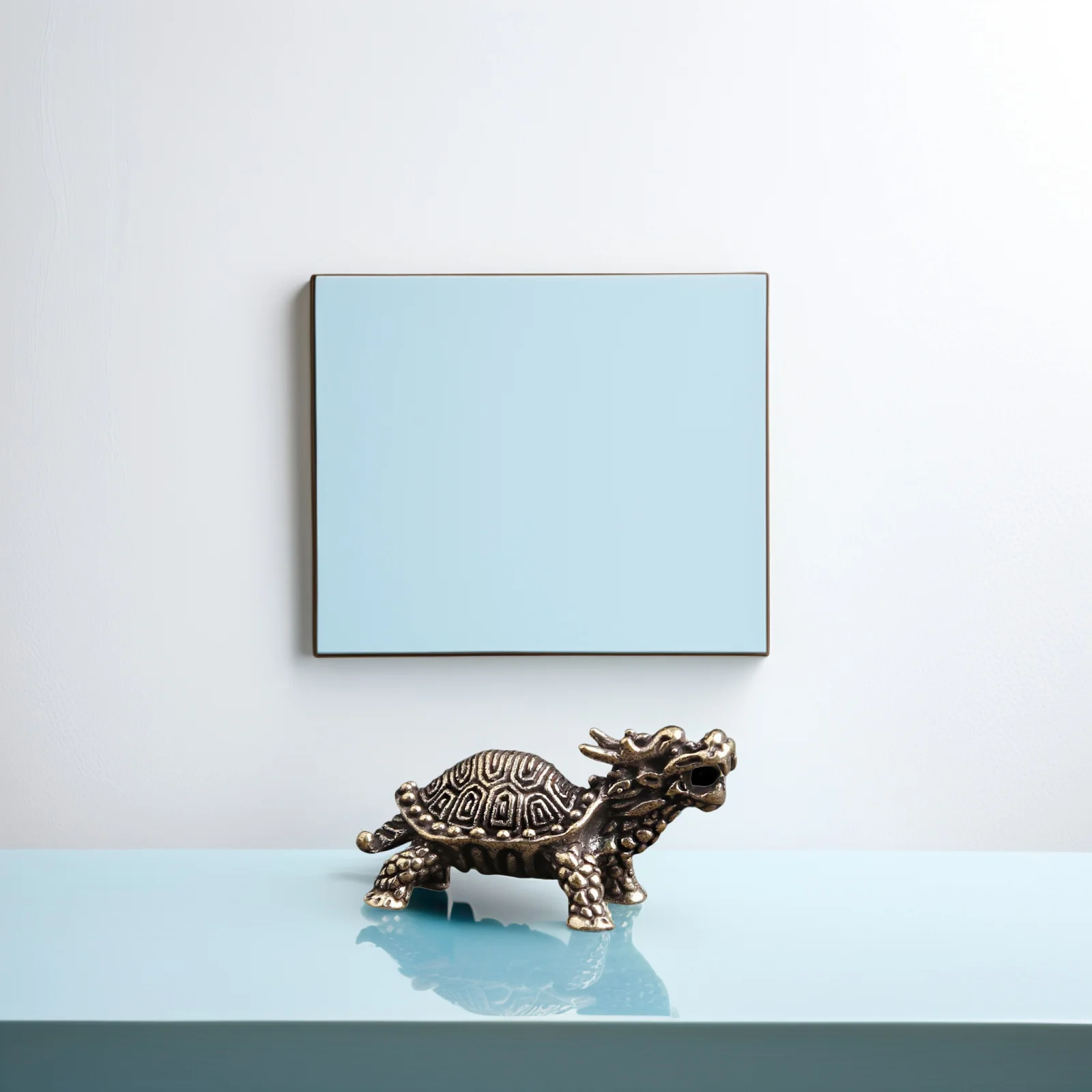 

2Pcs Dragon Turtle Key Chain Pendant Creative Animal Shape Decorative Keyring Pendant Key Hanging Ornament