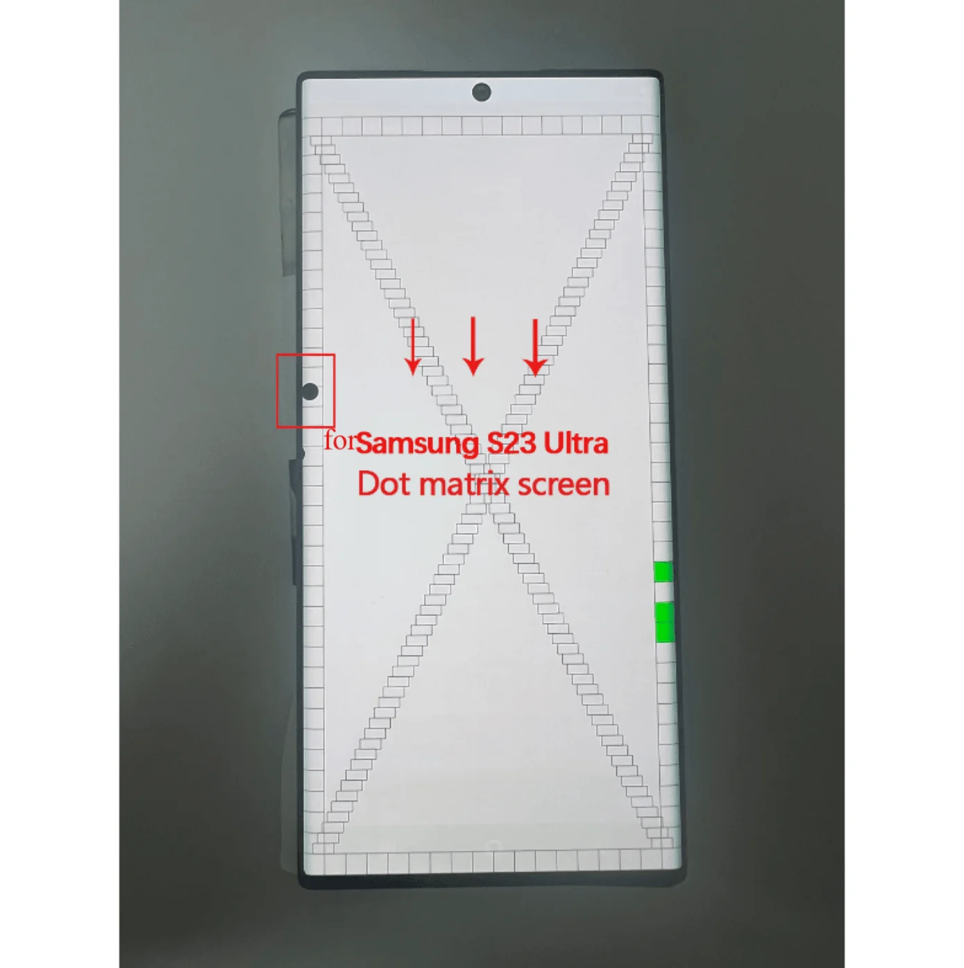 Met Dot, geschikt voor Samsung Galaxy S23 Ultra LCD S918 S918F S918U AMOLED-scherm, vervangend LCD-display, defect.
