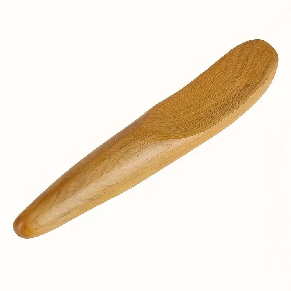 1 Portable Wooden Massage Stick, a Handheld Scraping Tool for Muscle Relaxation, Suitable for Use on Arms, Legs, and the Entire Body view 2