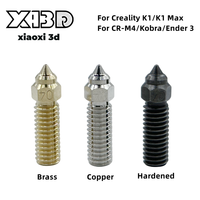 3D Printer Nozzle For Creality Ender 3 V3 KE/K1/ K1 MAX CR-M4 Hight Flow Nozzle 1-3pcs Brass Plated Copper Hardened Steel Nozzle