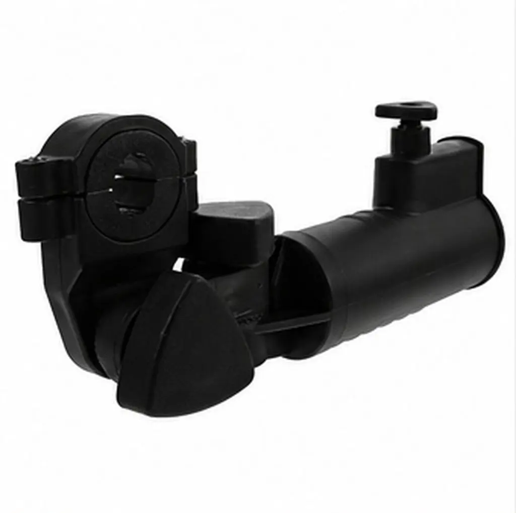 Golf Cart Umbrella Holder with Adjustable Clamp – Universal Fit for Round Handle Push Carts