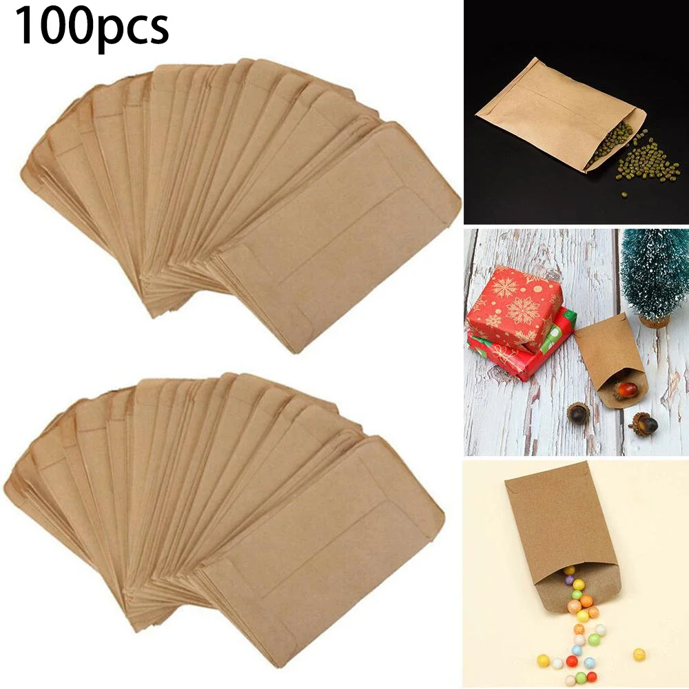 100Pcs Envelope Money Envelopes Seed-Gift Cards Money Saving Business Small For Seeds-Cash Used To Store Envelopes Vintage