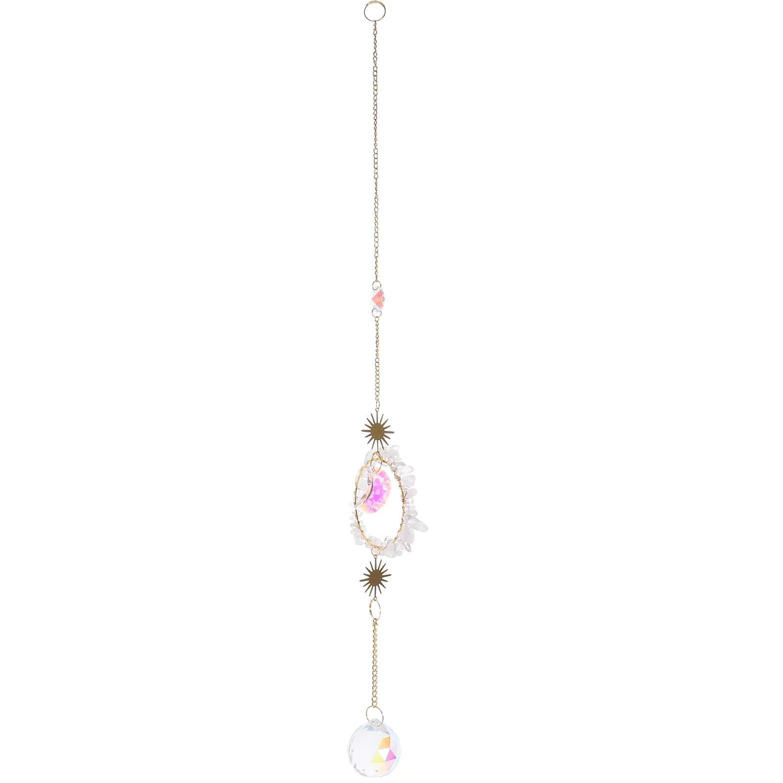 

Delicate Crystal Sun Catcher Hanging Adornment Lightweight Window Prism Decorative Ornament For Christmas Birthday Gift